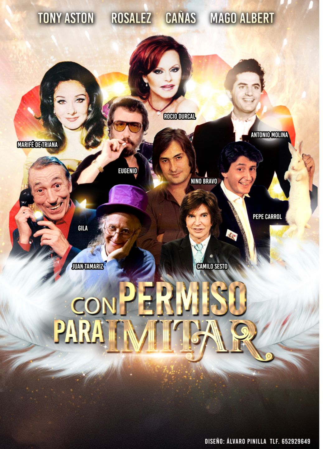 Afiche Con Permiso para Imitar